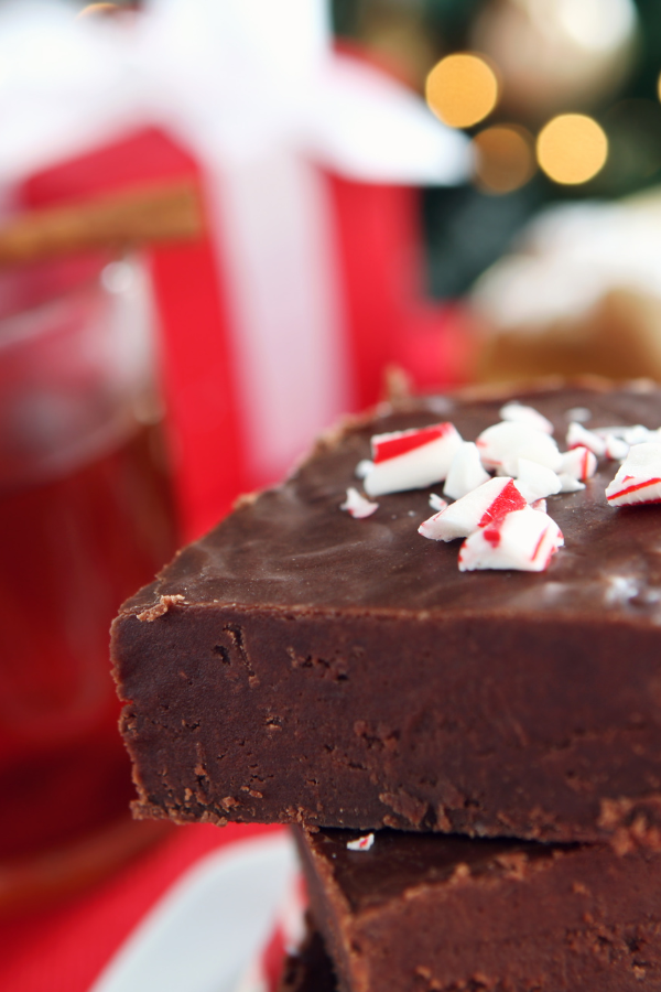 peppermint chocolate fudge